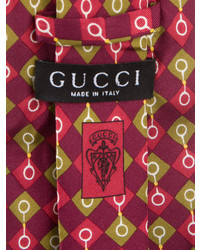 Gucci Checkered Silk Tie