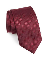David Donahue Diagonal Stripe Silk Tie