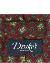 Drakes Drakes Printed Wool Tie