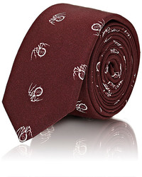 Lanvin Spider Print Skinny Necktie