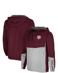 Colosseum Maroon Texas A M Aggies Freeway Theory Quarter Zip Anorak Hoodie At Nordstrom