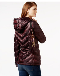Calvin Klein Chevron Quilted Packable Down Puffer Coat