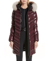 Moncler Fulmar Hooded Down Puffer Coat With Removable Genuine Fox