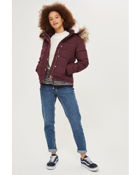 Topshop Quilted Puffer Jacket