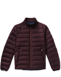 Loro Piana Gateway Quilted Rain System Wool And Silk Blend Down Jacket