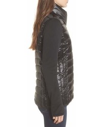 Andrew Marc Marc New York Knit Sleeve Packable Puffer Jacket