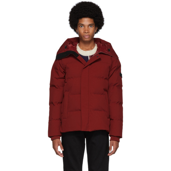 Kenzo Red Down Quilted Puffer Jacket 