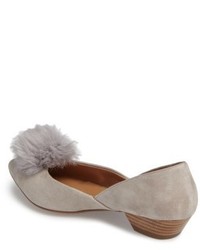 Linea Paolo Camille Pump With Genuine Rabbit Fur Pom