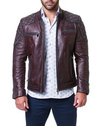 Maceoo Quilted Leather Jacket