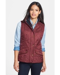 Burgundy Quilted Gilet
