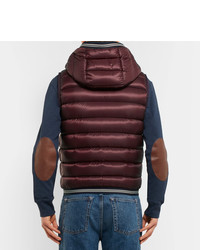 Moncler Amiens Quilted Shell Hooded Down Gilet