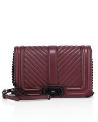Rebecca Minkoff Small Love Chevron Quilted Leather Crossbody Bag