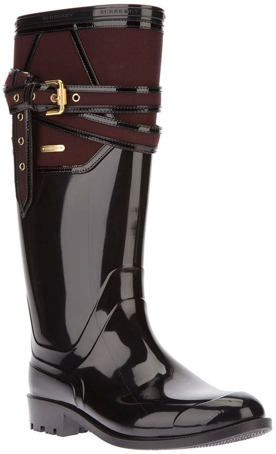 burberry rain boots womens bordeaux