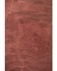 Unique Olivia Distressed Leather Jeans