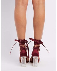 Charlotte Russe Satin Wrap Dress Sandals