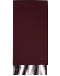 Dunhill Burgundy Navy Cashmere Scarf