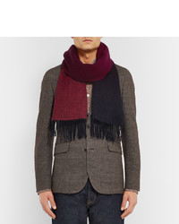 Paul Smith Double Faced Lambswool And Cashmere Blend Scarf