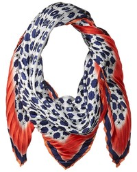 Vince Camuto Military Dot Pleated Square Scarf Scarves
