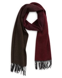 Andrew Stewart Ombre Cashmere Scarf In Red At Nordstrom