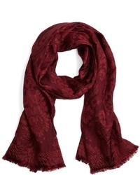 Brooks Brothers Silk And Wool Baroque Jacquard Wrap