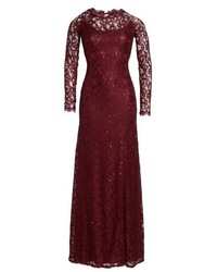 Sequin Hearts Sequin Lace Gown