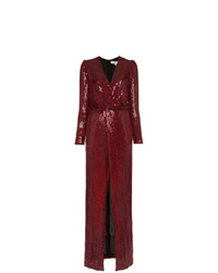 Women's Burgundy Sequin Evening Dress, Dark Purple Velvet Ankle Boots ...