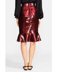 Dolce & Gabbana Dolcegabbana Fluted Sequin Skirt
