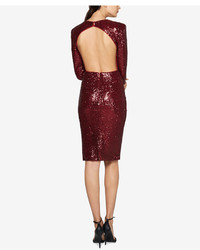 Fame And Partners Open Back Sequined Sheath Dress