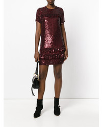 P.A.R.O.S.H. Gathered Sequin Dress