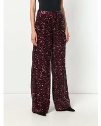 Victoria Victoria Beckham All Over Sequin Wide Leg Trousers