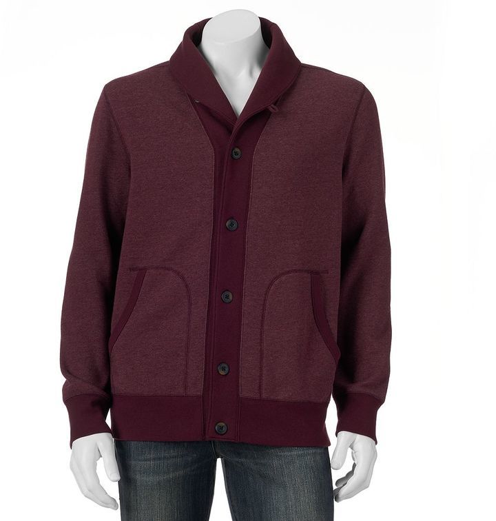 Sonoma Goods For Lifetm Shawl Collar Fleece Cardigan, $60 | Kohl's ...
