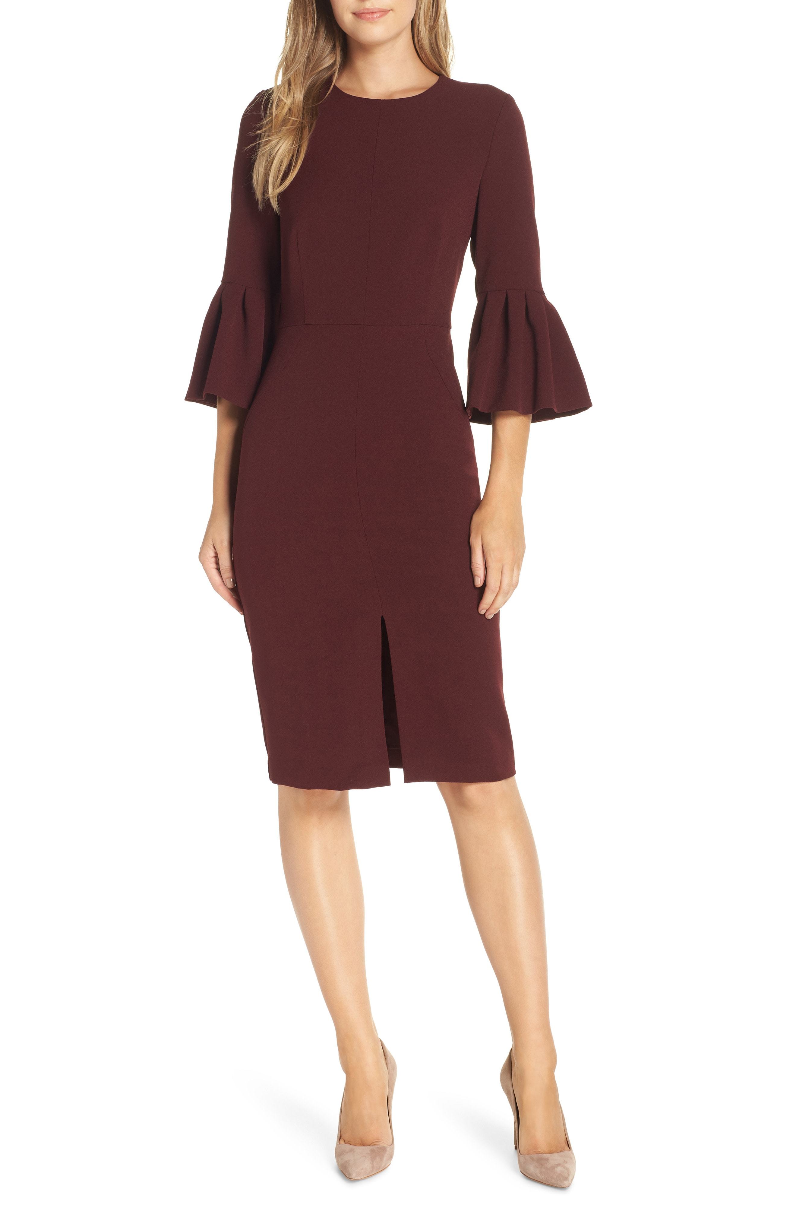 Harper rose bell hot sale sleeve sheath dress