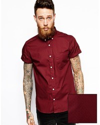Burgundy Short Sleeve Shirt