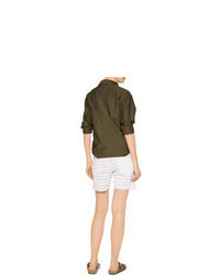 Isabel Marant Pace Broderie Anglaise Denim Shorts