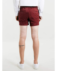 Topman Burgundy Shorts Shorts