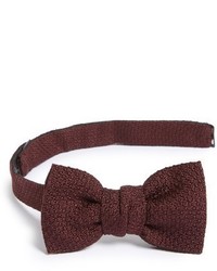 Lanvin New Classic Texture Knit Silk Bow Tie