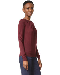 Nina Ricci Silk Wool Long Sleeve Sweater