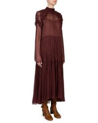 Chloé Chloe Silk Illusion Dress