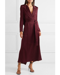 Roland Mouret Heathcoat Cutout Hammered Silk Trench Coat