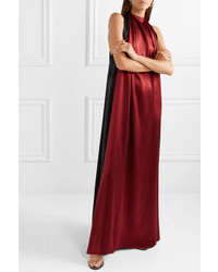 TRE by Natalie Ratabesi Luna Two Tone Silk Satin Gown