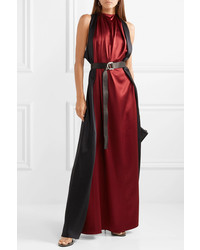 TRE by Natalie Ratabesi Luna Two Tone Silk Satin Gown