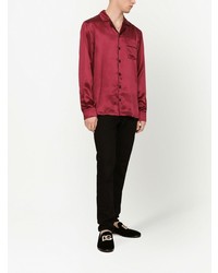 Dolce & Gabbana Silk Long Sleeve Shirt