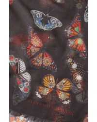 Alexander McQueen Bejeweled Butterfly Scarf