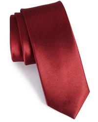 The Tie Bar Solid Silk Skinny Tie