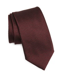 Brioni Standard Silk Tie In Bordeaux At Nordstrom