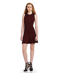 Nicole Miller Artelier Amber Ponte Fit And Flare Dress