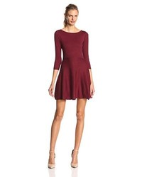 French Connection Sydney Knits Solid Fit And Flare Dress