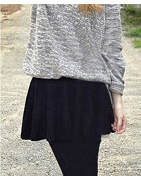 ChicNova Pure Color Pleated Knit Skirt