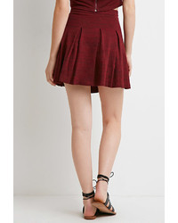Forever 21 Marled Knit Pleated Skirt