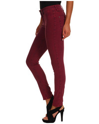 MiH Jeans Bonn High Rise Super Skinny In Red